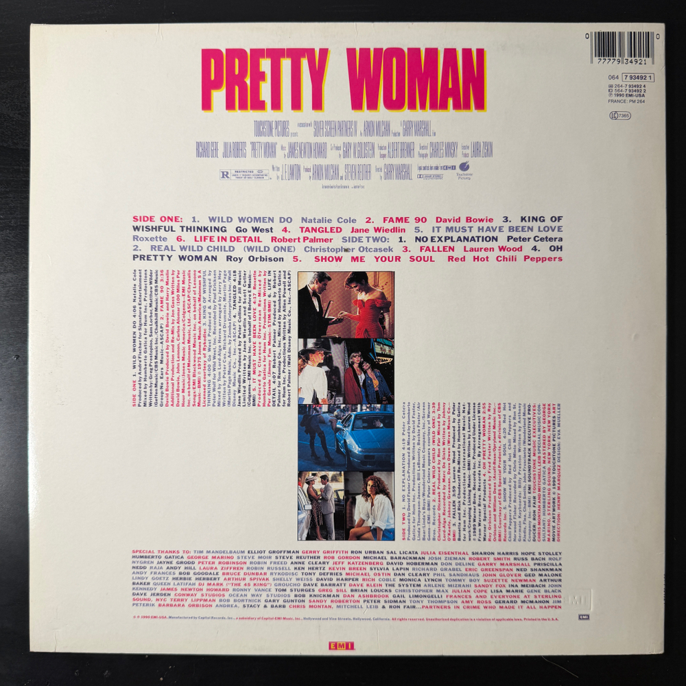 Саундтрек к фильму Красотка (Европа 1990г.)