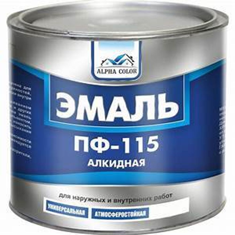 Эмаль ПФ-115 1,9кг Царицынские краски белая матовая