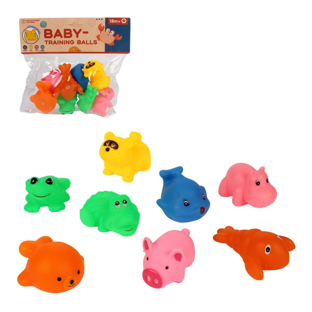 Набор игрушек для ванной 8шт, пакет W8618