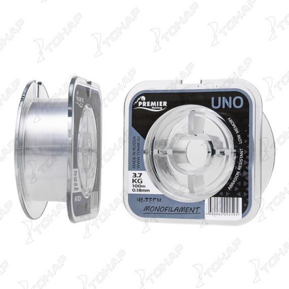 Леска UNO 0,18mm/100m Clear Nylon (PR-U-C-018-100) Premier Fishing