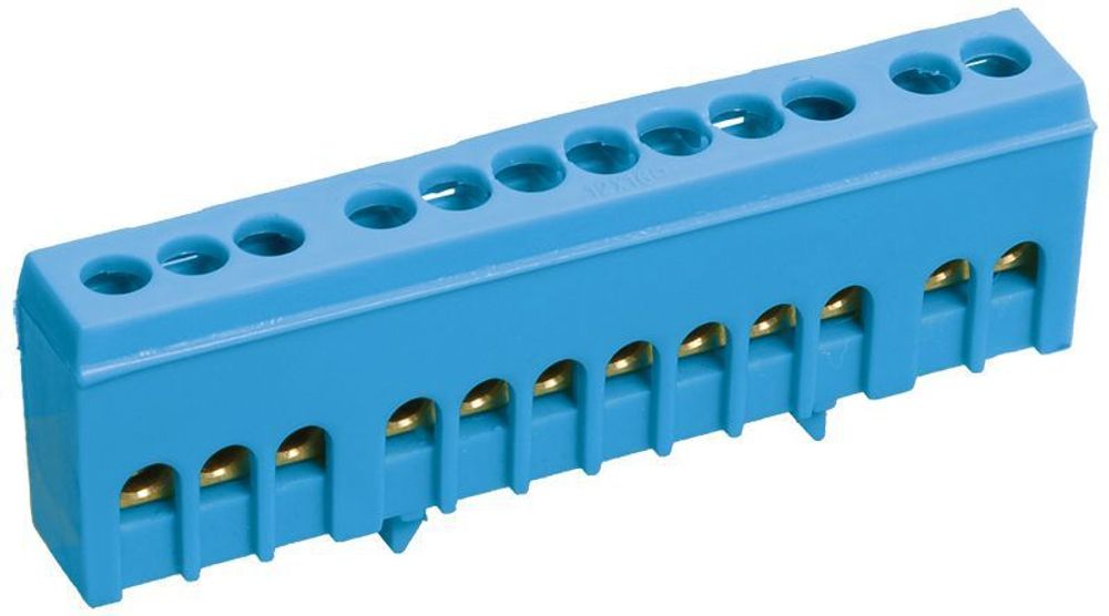 Шина нулевая в корп. изол. на DIN-рейку ШНИ-6х9-10-К-С IEK YNN10-69-10KD-K07