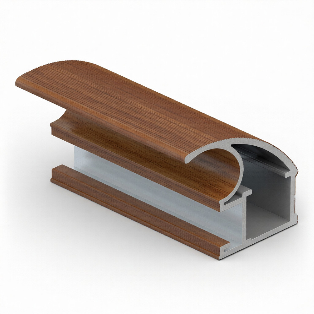 Вертикальный профиль С-crimp (5,40 м) Вишня