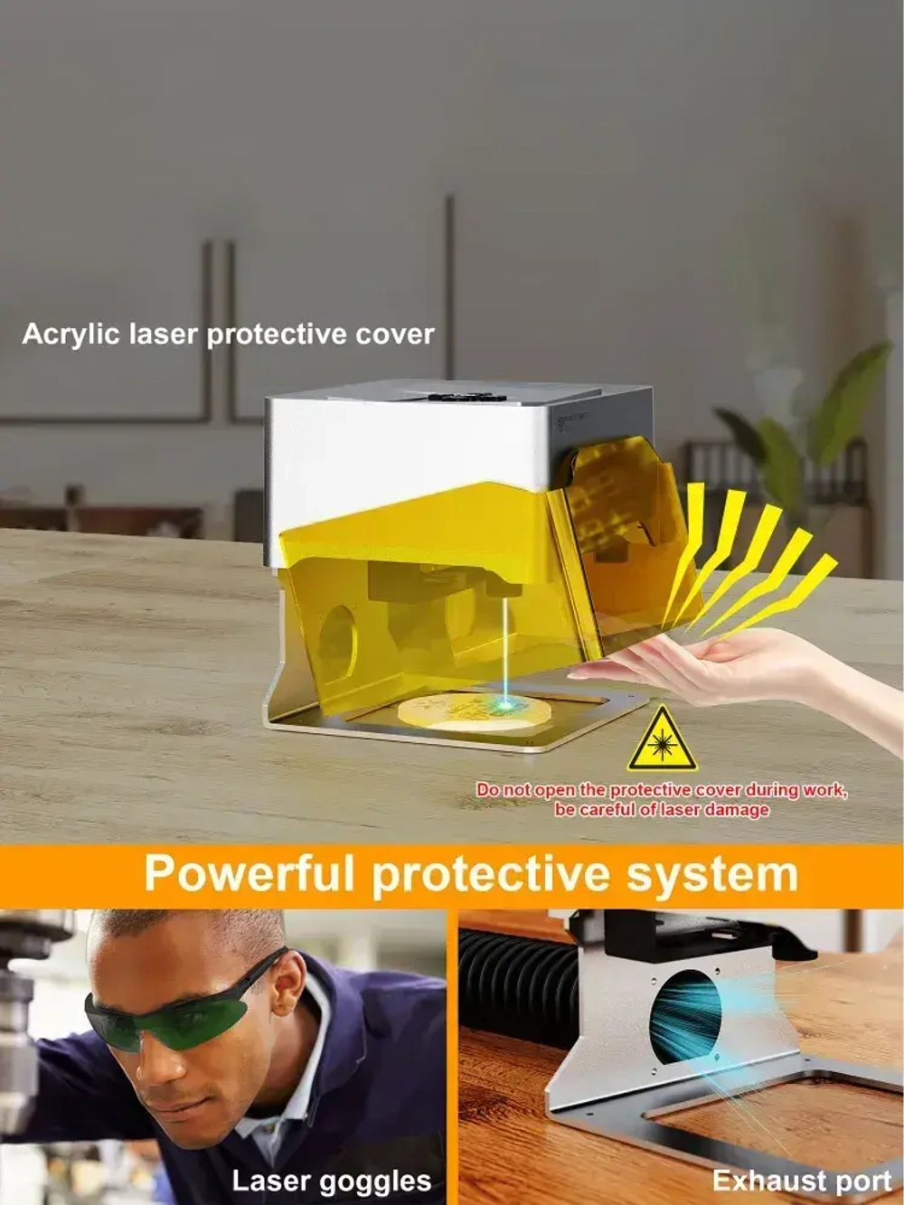 Twotrees TS1 Портативный мини-лазерный гравер CNC Bluetooth станок DIY для нанесения логотипов