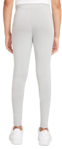 Штаны для девочки теннисные Nike Sportswear Favorites Swoosh Legging G - lt smoke grey/white