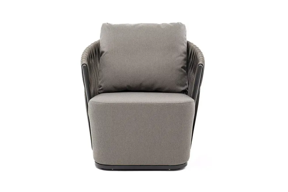 "Флоренция" кресло из искусственного ротанга, цвет графит