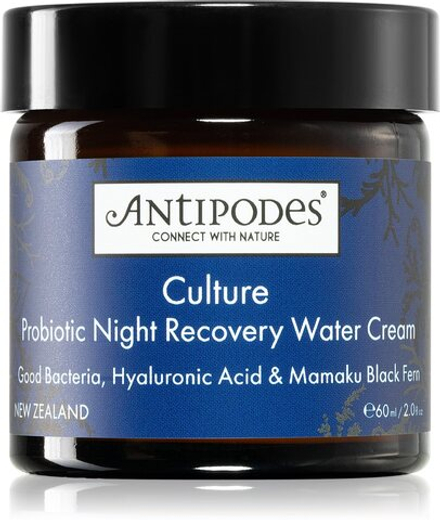 Antipodes Culture Probiotic Night Recovery Water Cream - интенсивно восстанавливающий ночной крем с пробиотиками /   60  ml  / GTIN 9421906120417