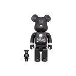Дизайнерские игрушки BE@RBRICK MMJ Mastermind JAPAN BLACK CHROME 100%400%, BEARBRICK3579