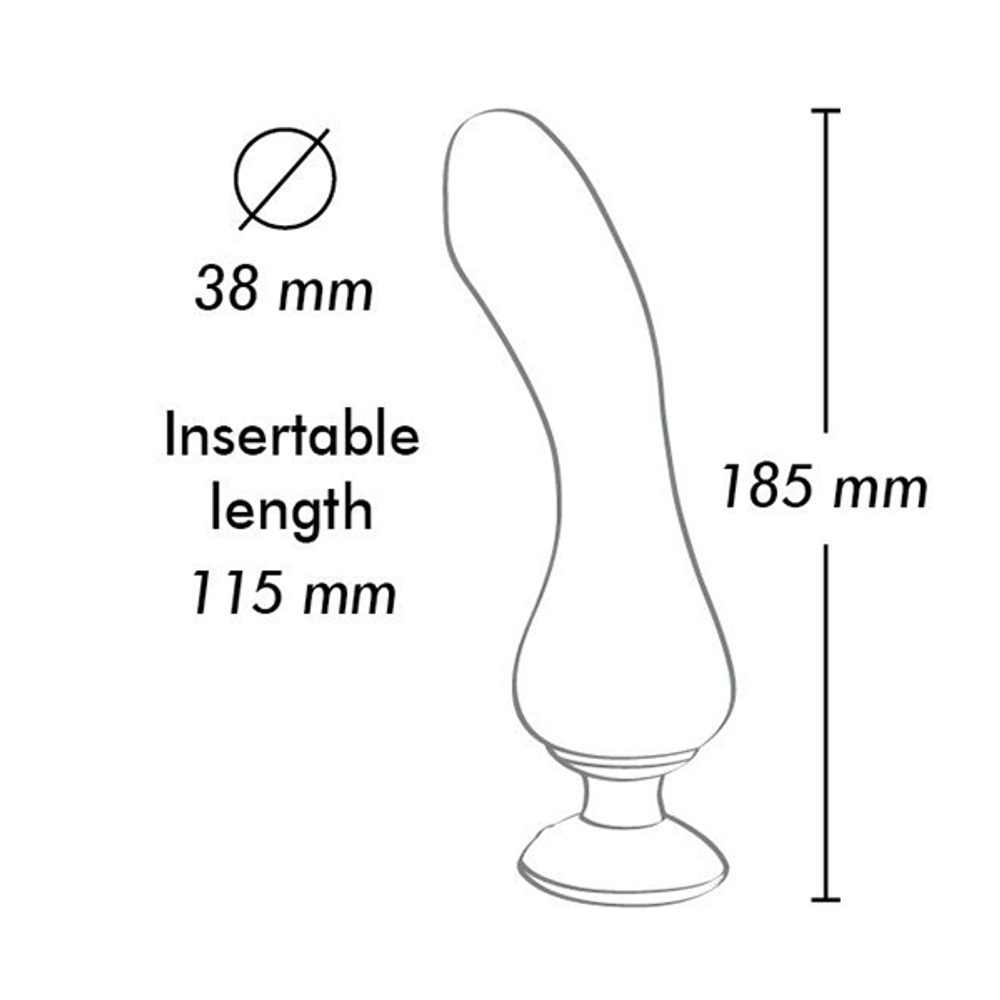 Черный вибростимулятор 18,5см Shunga SANYA SH-SANYA-304