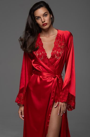 Халат Mia-Amore 4749 "Merlot" красный