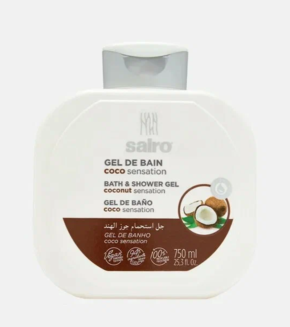 Гель для душа Sairo Bath And Shower Gel Кокосовый 750 мл