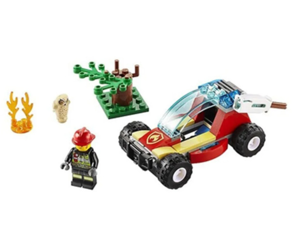 Конструктор 11521 "Лесные пожарные", 90 деталей.