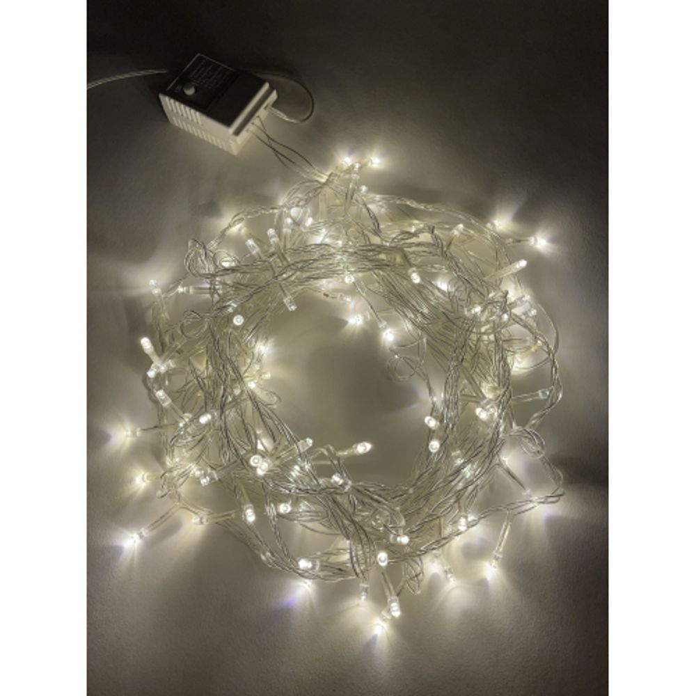 ENIN-10B ЭРА Гирлянда LED Нить 10 м теплый свет 8 режимов, 220V, IP20