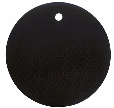 Подставка под горячее силиконовая черный матовый