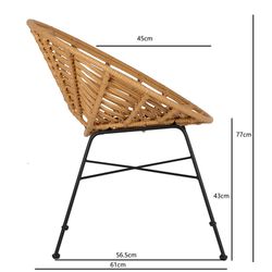 Стул Vetle Round, ротанг