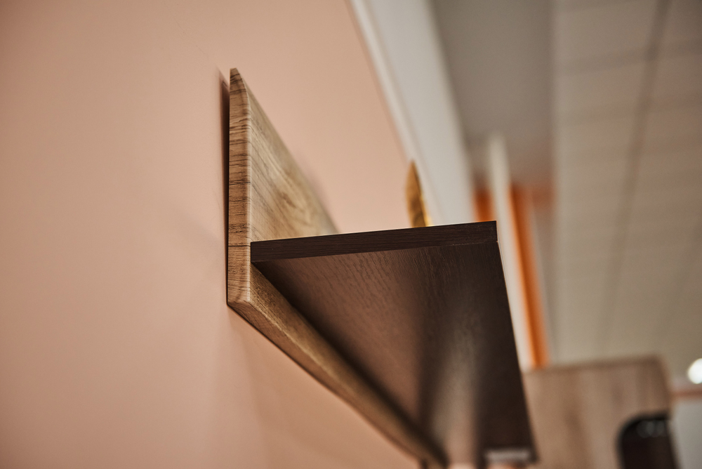 Полка навесная №1 Ультра Серый Крафт/Дуб приморский