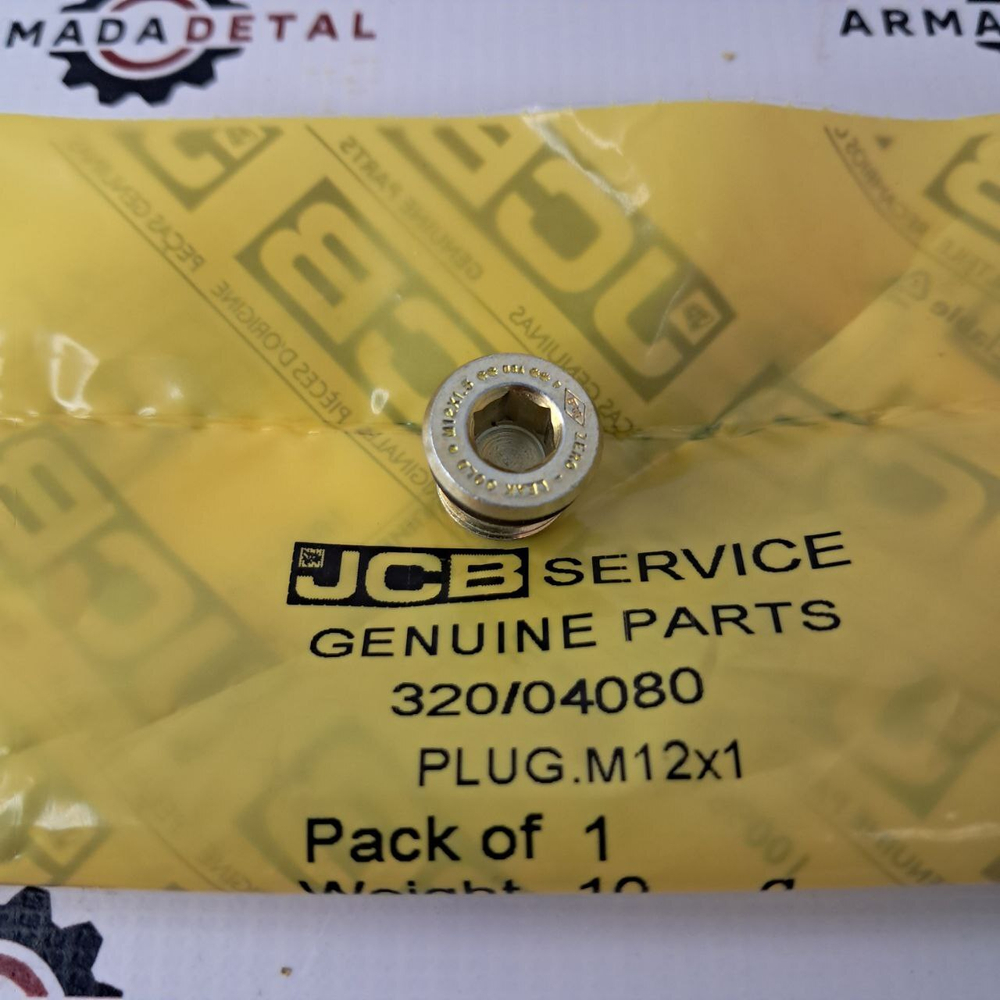 Заглушка коленвала M12 х 1,5 | 320/04080 | JCB