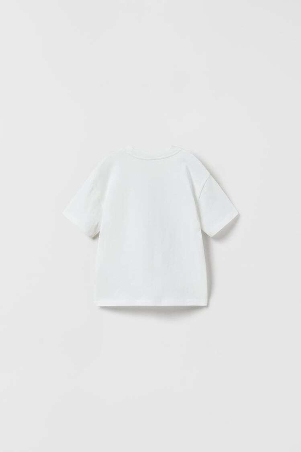 ZARA ФУТБОЛКА С КАРМАНОМ, ЭКРЮ