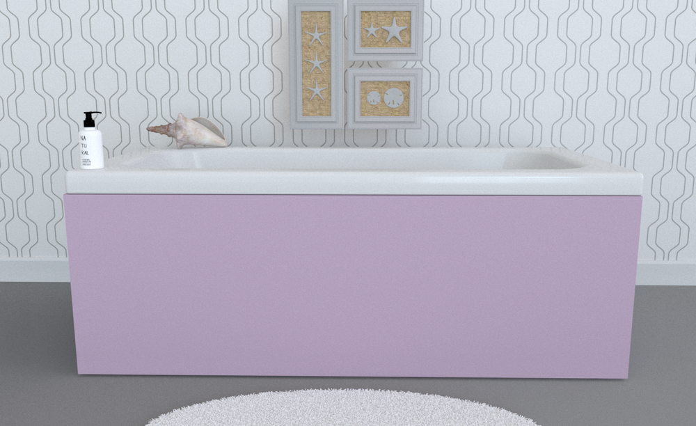 Экран под ванну откидной TR-7-230 светло-сиреневый матовый soft touch