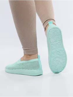 Мокасины летние текстильные
