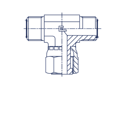 Соединение FNT D18-20 ORFS 1.3/16 (обжатая гайка)