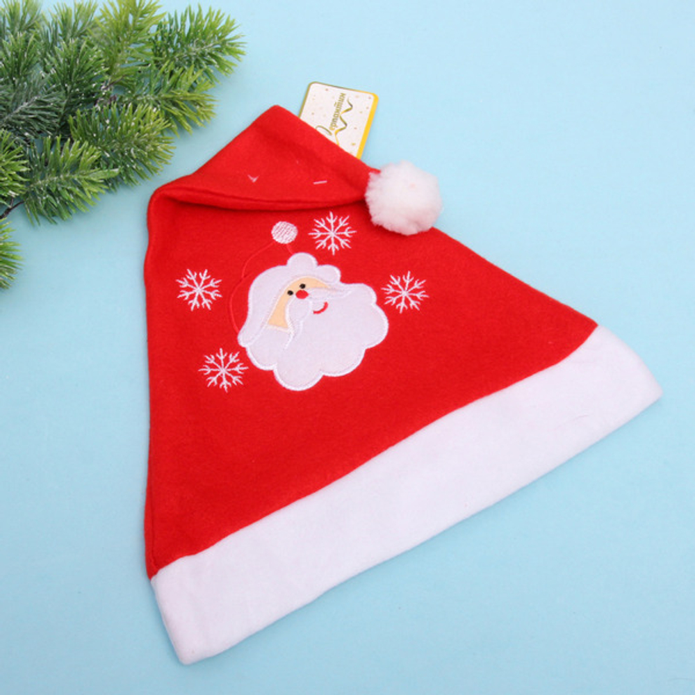 Колпак новогодний «Добрый Дедушка», красный