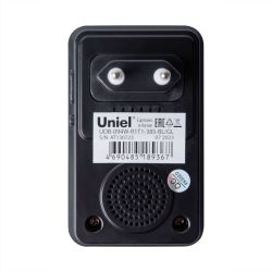 UDB-094W-R1T1-38S-BL-GL Звонок электронный. 220В. Радиус действия 150 м. Черный с золотистым. ТМ Uniel