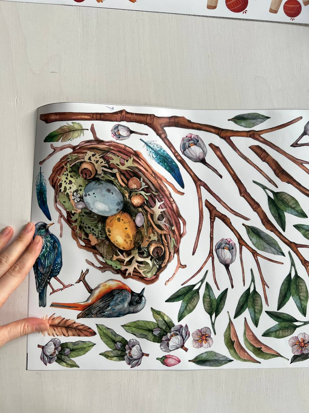 Весна мини ( на оной из веточек прорезан другой элемент)