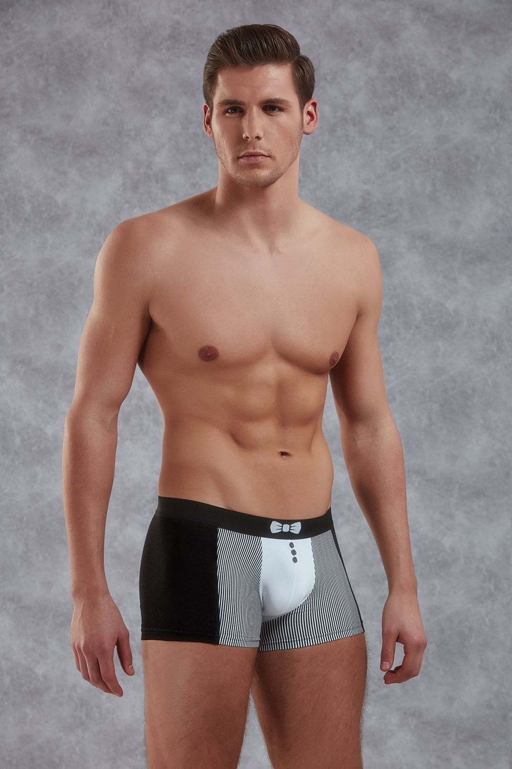 Трусы-боксеры Doreanse с принтом в виде смокинга Doreanse Smoking (Размер: L) (Цвет: черный с белым)