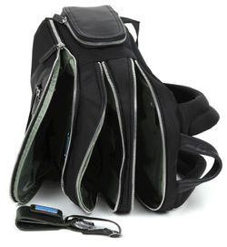 Рюкзак Piquadro Link черный кожа и ткань (CA1886LK/N)