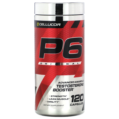 C4 / Cellucor, P6 Original, улучшенный усилитель анаболического тестостерона, 120 капсул