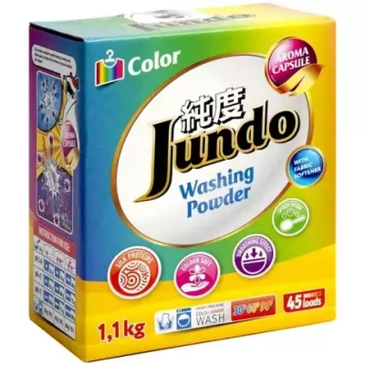 JUNDO 1,1кг Стир/пор для Цветного белья с кондиц. Aroma Capsule 2в1 Аромат Мара*7