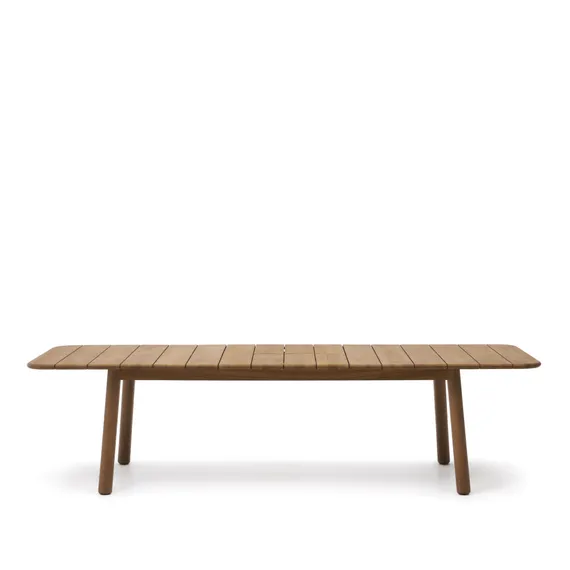 Раздвижной стол Turqueta из массива тикового дерева, 220 (294) x 100 см