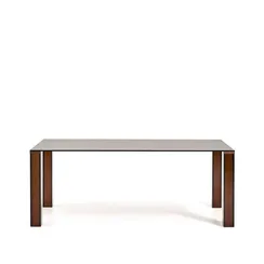 Стол Adularia из коричневого закаленного стекла 200 x 100 см