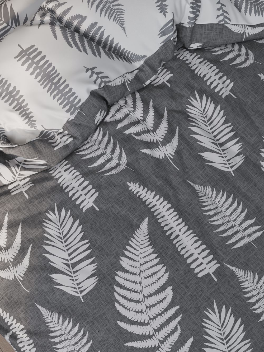 Пододеяльник Сказка "Папортник/Папортник (компаньон)" евро 200х215 см