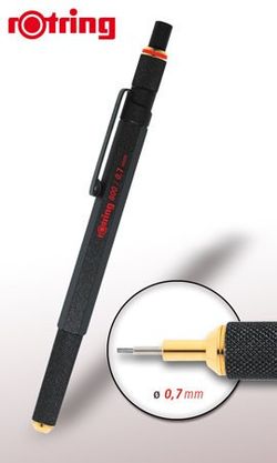 Карандаш механический Rotring 800 черный (1904446)