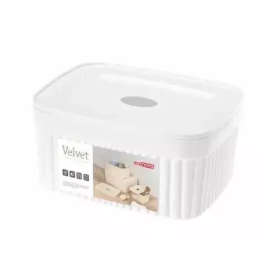 Коробка с крышкой velvet, 230х90 мм, 2,5л (белый)