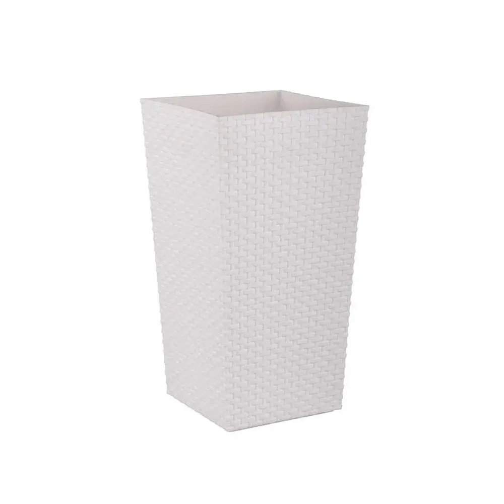 Кашпо напольное Ротанг (270х510мм) (белый) (комплект 7 шт)