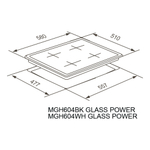 Газовая варочная панель Meferi MGH604BK GLASS POWER фото 35