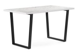 Стол Эльпатия 130х75х74 оникс / черный матовый