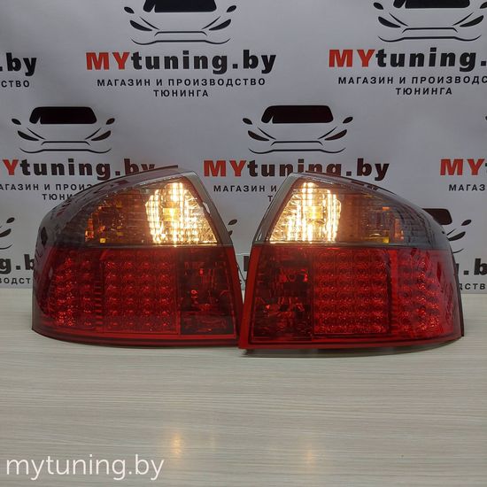 Задние фонари red smoke led для Audi A4 B6