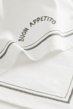 H&M HOME Кухонное полотенце с вышивкой, белый