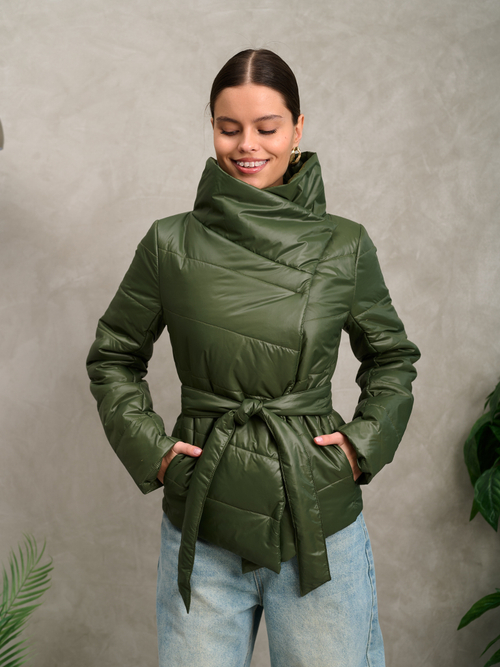 Куртка женская "Асимметрия" хаки
