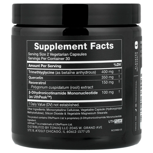 Toniiq, NMNH Complex 1000, 60 капсул