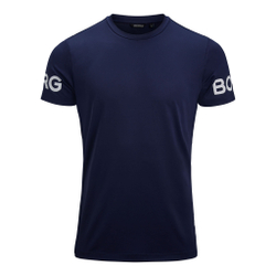 Мужское теннисное поло Björn Borg Borg T-Shirt Men - Dark Blue, White