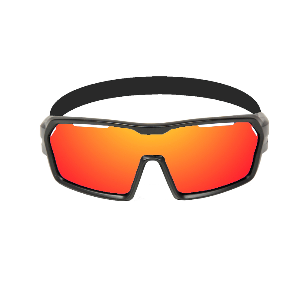Спортивные очки OCEAN Chameleon Black / Revo Orange Polarized lenses