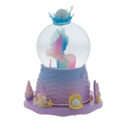 GAEM Фигурка декор "Русалка" в стекл шаре (муз, подсвет, вьюга, движ, 3xAAA н/п), D10 см, L15 W15 H20 см