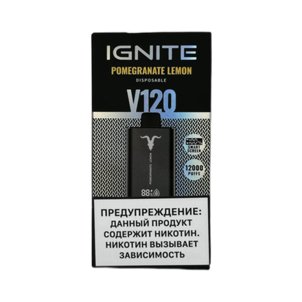 Ignite V120 Pomegranate lemon - гранат-лимон 12000 затяжек 20мг (2%)