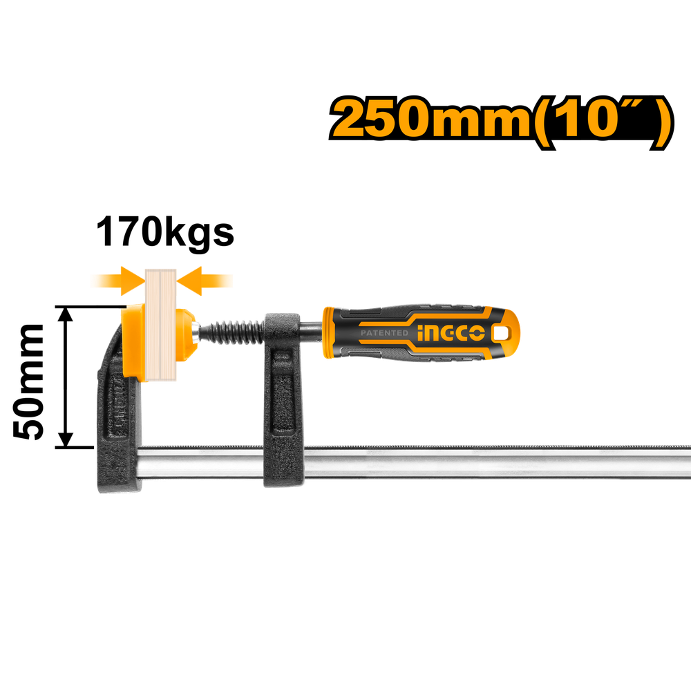 Струбцина столярная INGCO HFC020503 INDUSTRIAL 50х250 мм