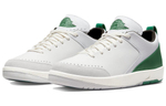 Nina chanel abney x Jordan Air Jordan 2 retro low se two-layer suede leather trend non-slip wear-resistant lightweight low-cut retro basketball shoes women's white and green