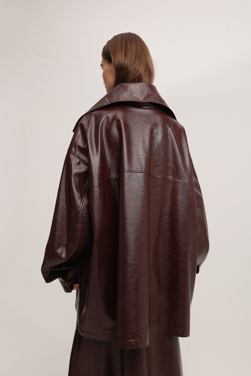 Анорак из экокожи